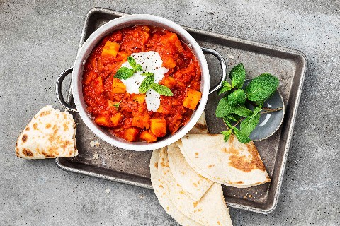 Kartoffel-Tomaten Curry