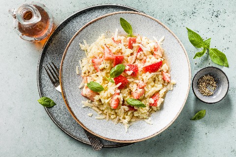 Risotto alle fragole con aceto balsamico
