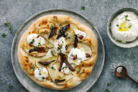 Birnen-Pizza