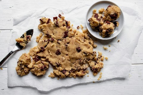 Pasta cruda vegana per biscotti (raw cookie dough)