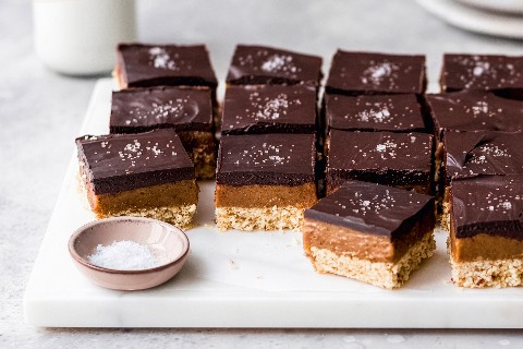 Carré vegani al cioccolato e al caramello