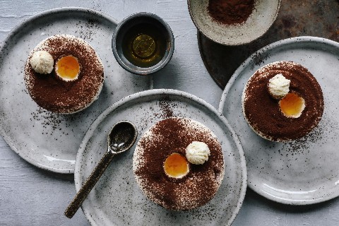 Frozen amaretto soufflé
