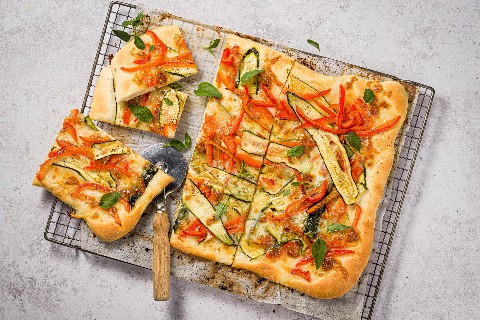 Gemüse-Pizza