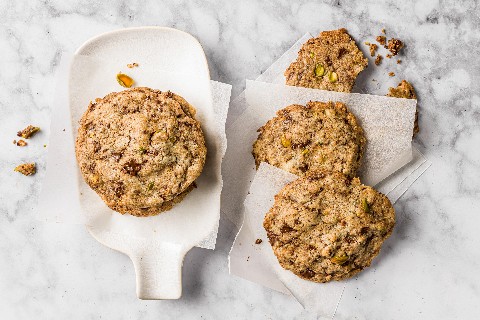 Cookies au chocolat et à la pistache