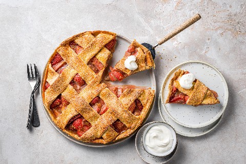 Pie di fragole e zenzero
