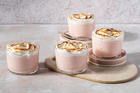 Rhubarb mousse