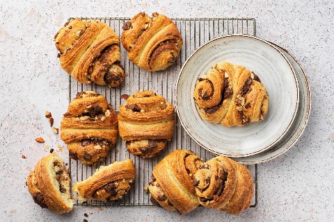 Franzbrötchen al cioccolato