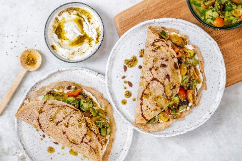 Galette de sarrasin et labné