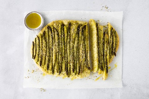 Bärlauch-Spargel-Focaccia