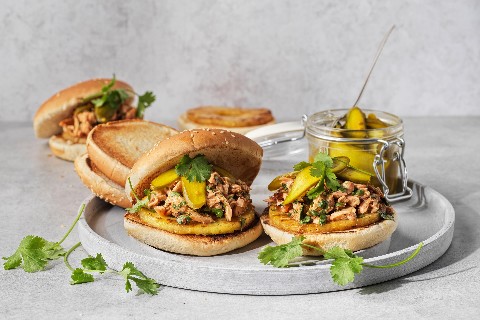 Pulled Lachs-Burger