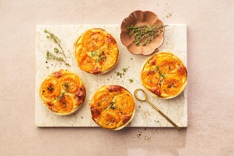 Tarte à l'oignon aux abricots