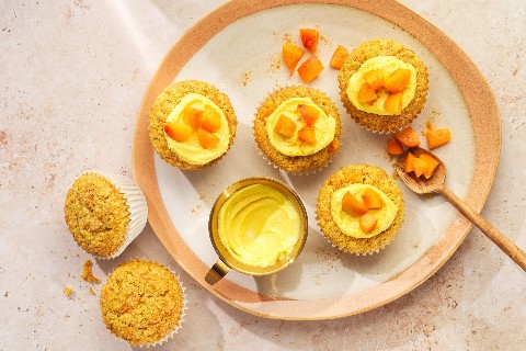 Muffin alle albicocche e alle carote