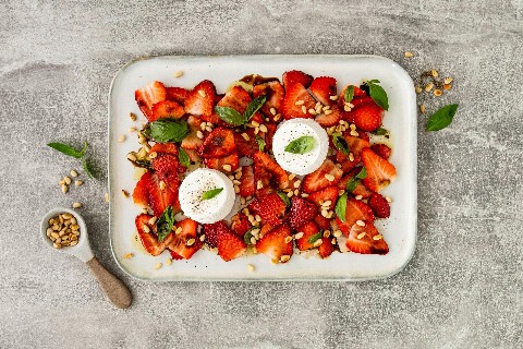Salade de fraises à la ricotta