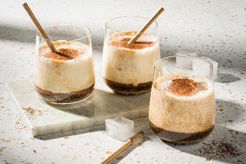 Iced Coffee mit Bananen