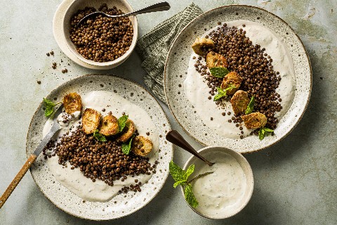 Insalata di carciofi e lenticchie
