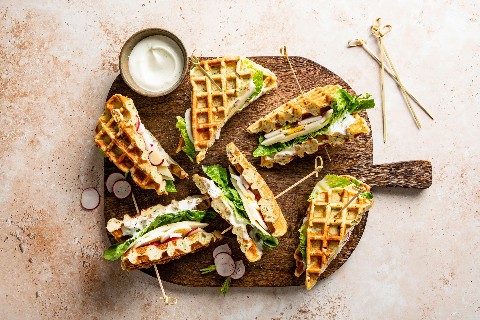Waffel-Clubsandwich