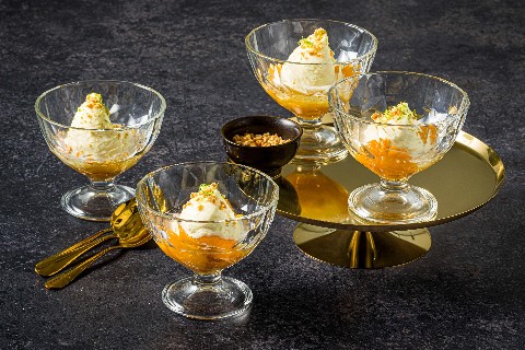 Mousse al cioccolato bianco con zenzero