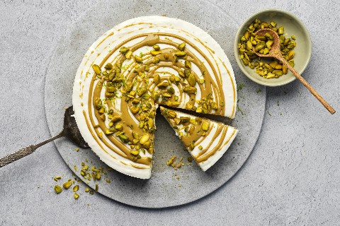 No-bake pistachio cheesecake