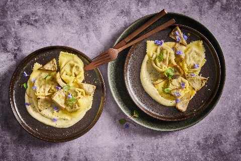 Tortellaccis aux artichauts et au citron