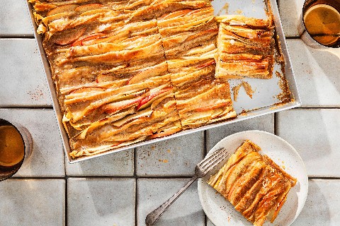 Crinkle pie pomme-cannelle