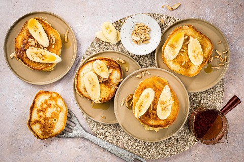 Pancake di banana vegani