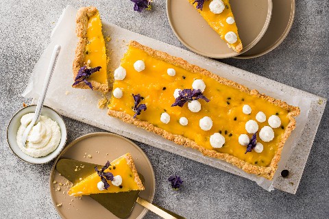 Passion fruit tart