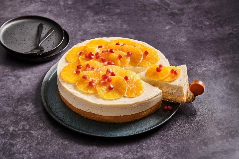 Tangerine quark cake