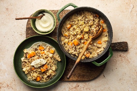 Wild rice casserole