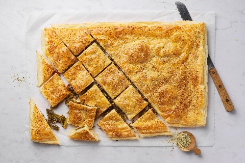 Federkohl-Meerrettich-Pie