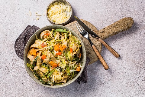 Pizzoccheri with squash