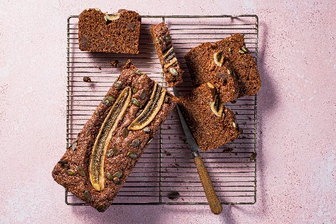 Squash and banana cake