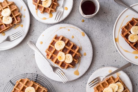 Vegane Bananenwaffeln