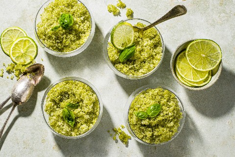 Basil granita