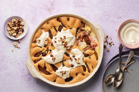 Clafoutis con prugne