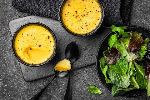 Flan au goût de truffe