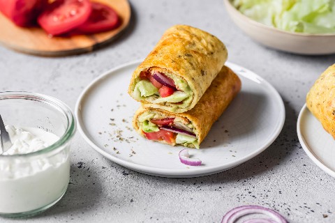 Wrap di cottage cheese