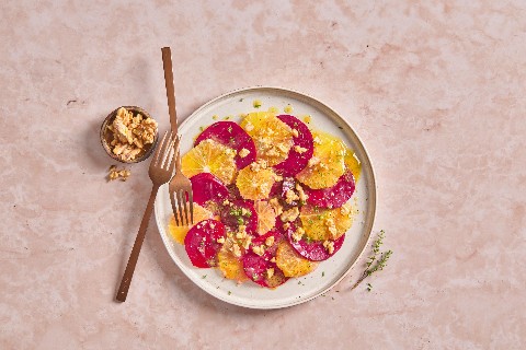 Orange and beetroot carpaccio