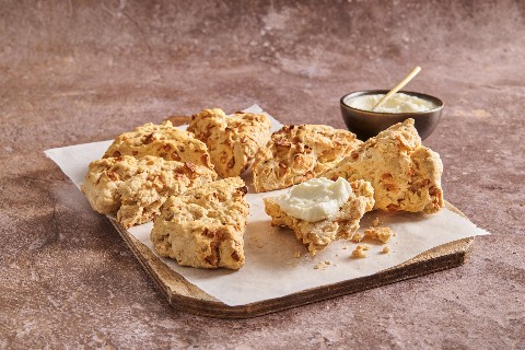 Apple and caramel scones
