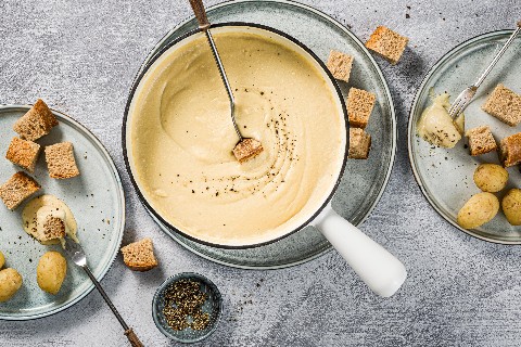 Veganes Fondue