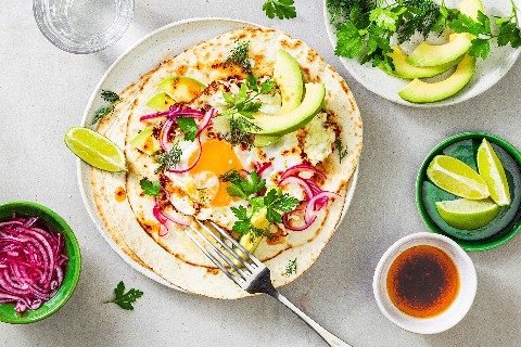 Feta fried egg