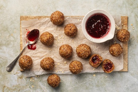 Peanut Butter and Jelly Powerballs