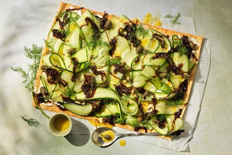 Cucumber tart