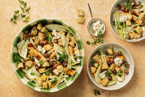 Fennel and bread salad