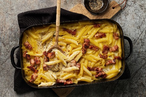 Gratin à la carbonara
