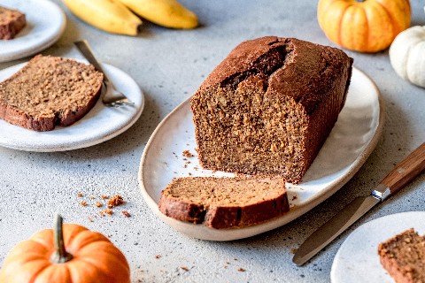Banana bread with squash