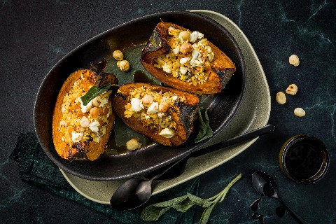 Kürbis mit Miso