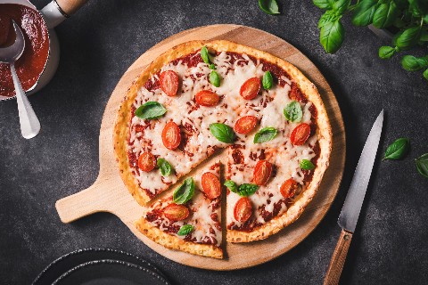Pizza au cottage cheese