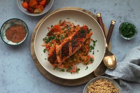 Filet de saumon, sauce créole