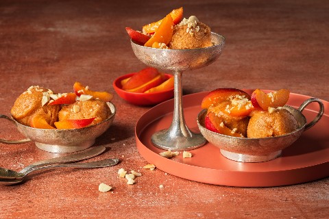 Apricot and cardamom sorbet