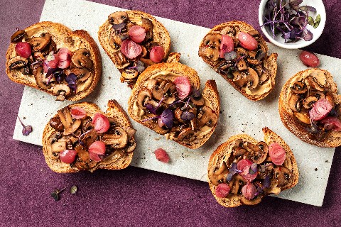 Pilz-Bruschette mit Marsalabutter